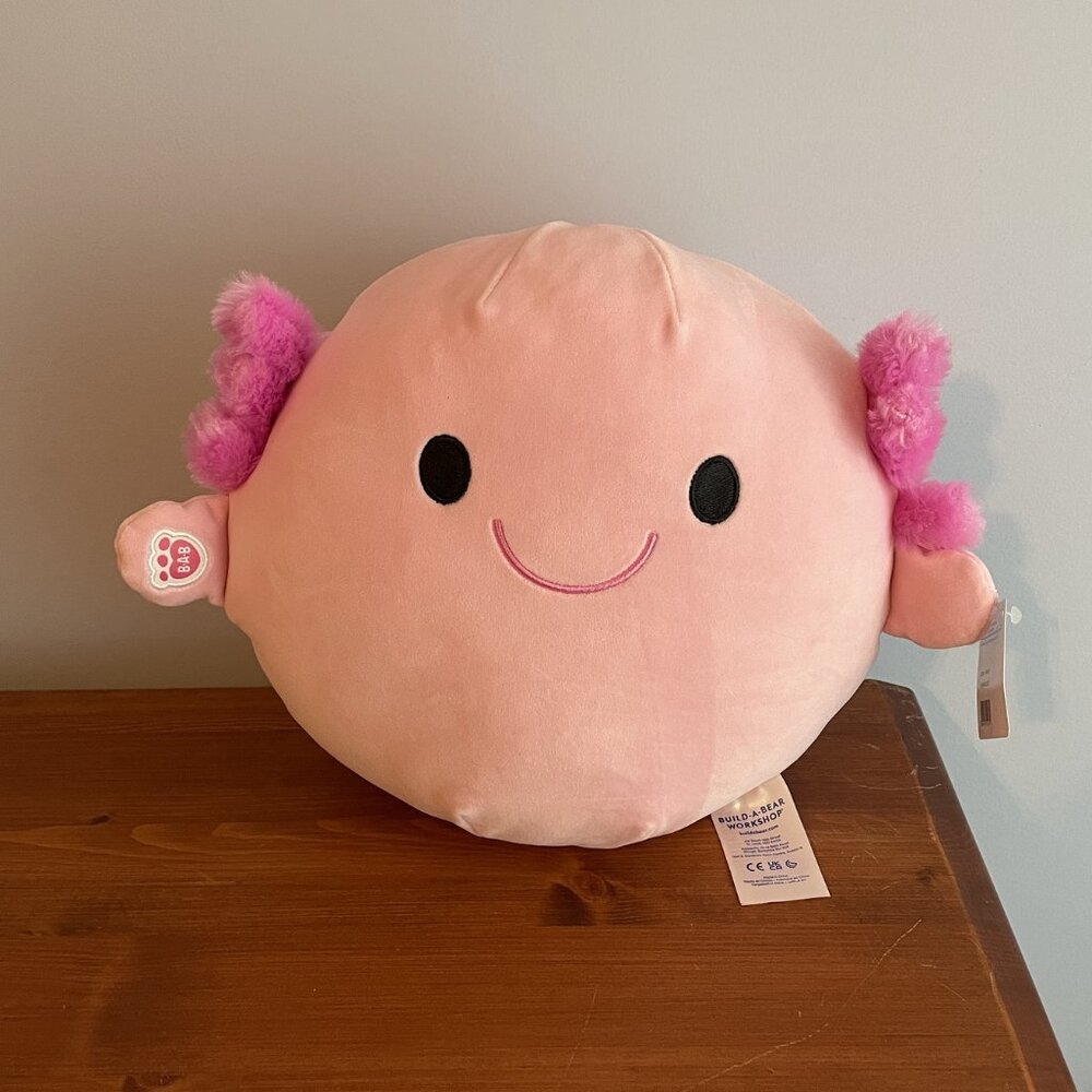 Build-A-Bear SKOOSHERZ Pink Axolotl Plush
